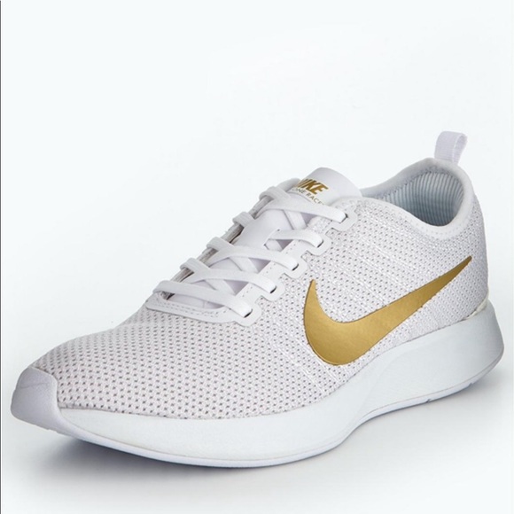 SOLD Nike DualTone Racer Trainers White Metallic - Picture 4 of 8
